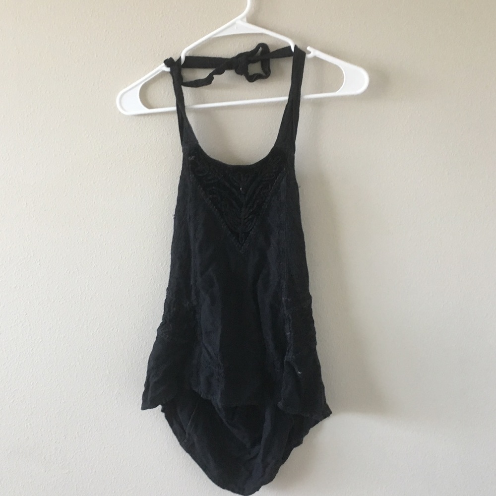 Magic black low back top